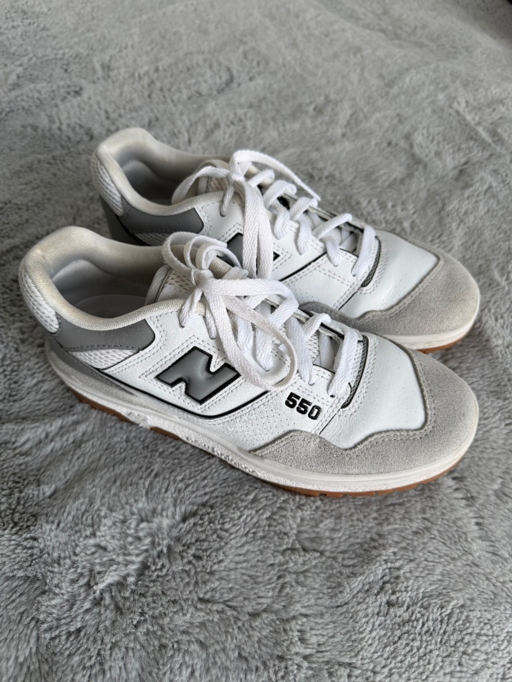 New Balance 550 White Slate Grey Sneakers
